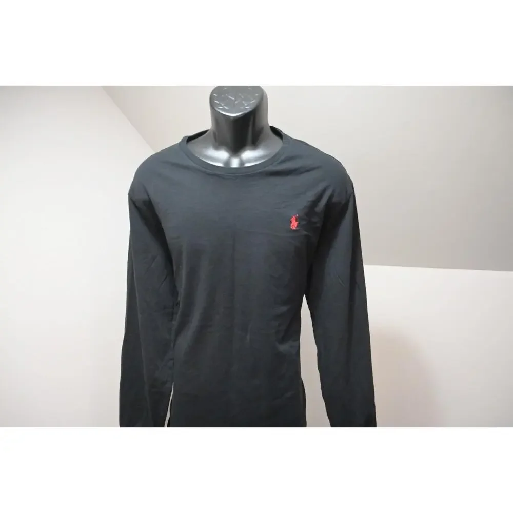 Polo Ralph Lauren‎ Tee Shirt Classic Fit Black Long Sleeve Mens Size XL